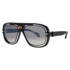 NWT Bugatti 07-GRY/BK Grey Black 56mm Sunglasses